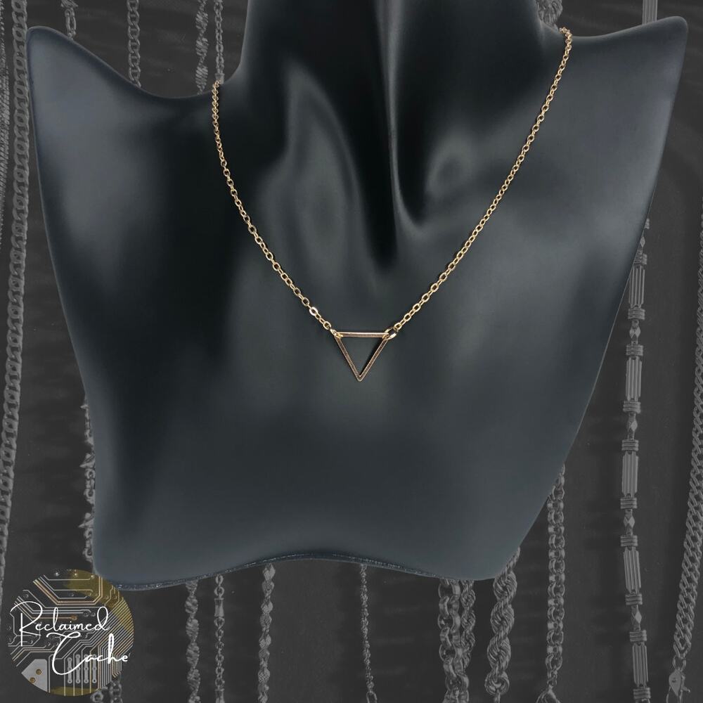 Gold Triangle Necklace